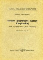 Jadwiga Kaczorowska, Studjum geograficzne puszczy Kampinoskiej (Warszawa, 1926)